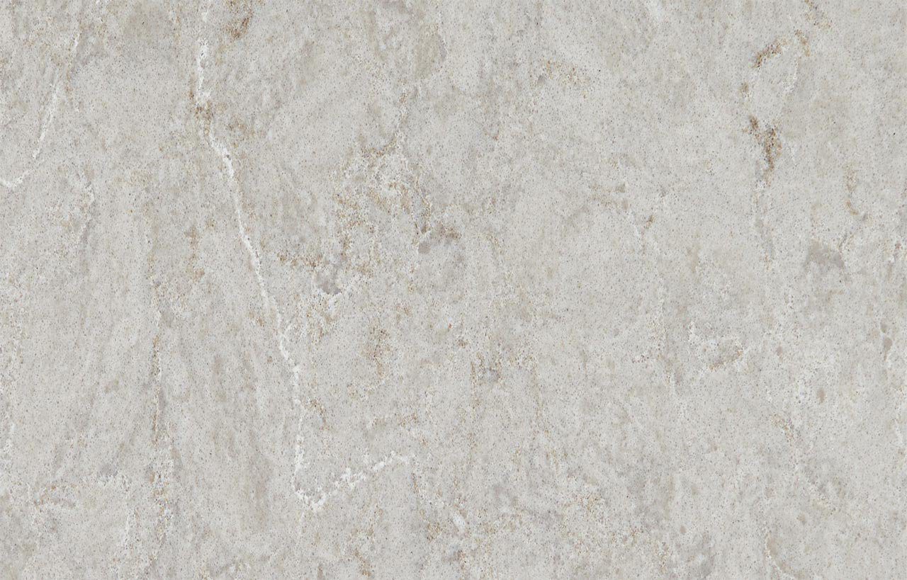 Grey Drift Quartz slab close-up showing soft cloudy movement and subtle grey tonal variation across the surface