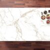 Entzo Porcelain worktop with marble style veining viewed from above