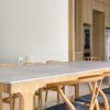Kreta Porcelain tabletop detail with subtle texture and natural light