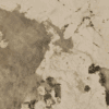 Close up of Khalo Porcelain in creamy white with warm taupe veining, soft gold tones and natural mineral style movement